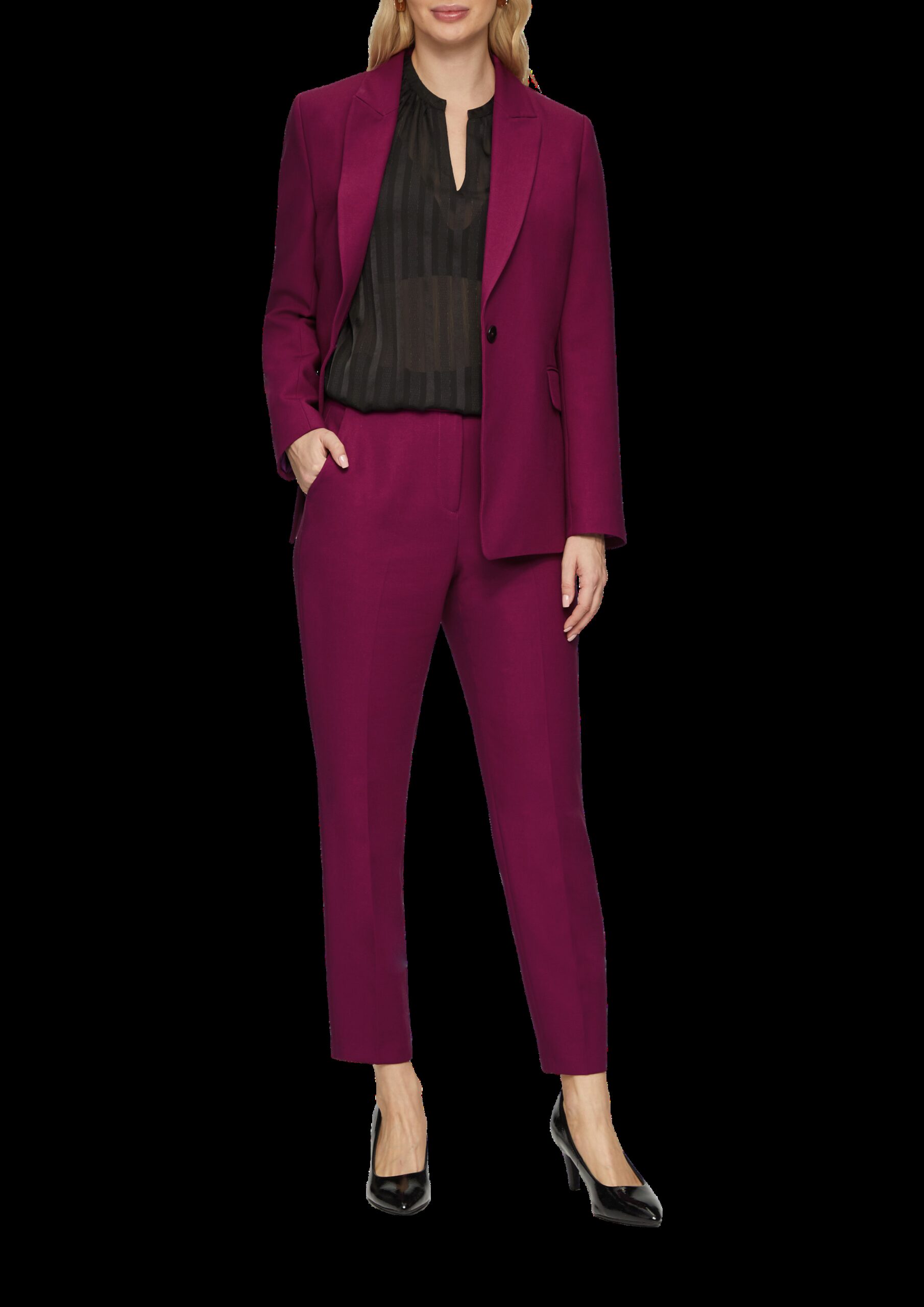 Slim: Cigarette Pants in Ankle-Länge