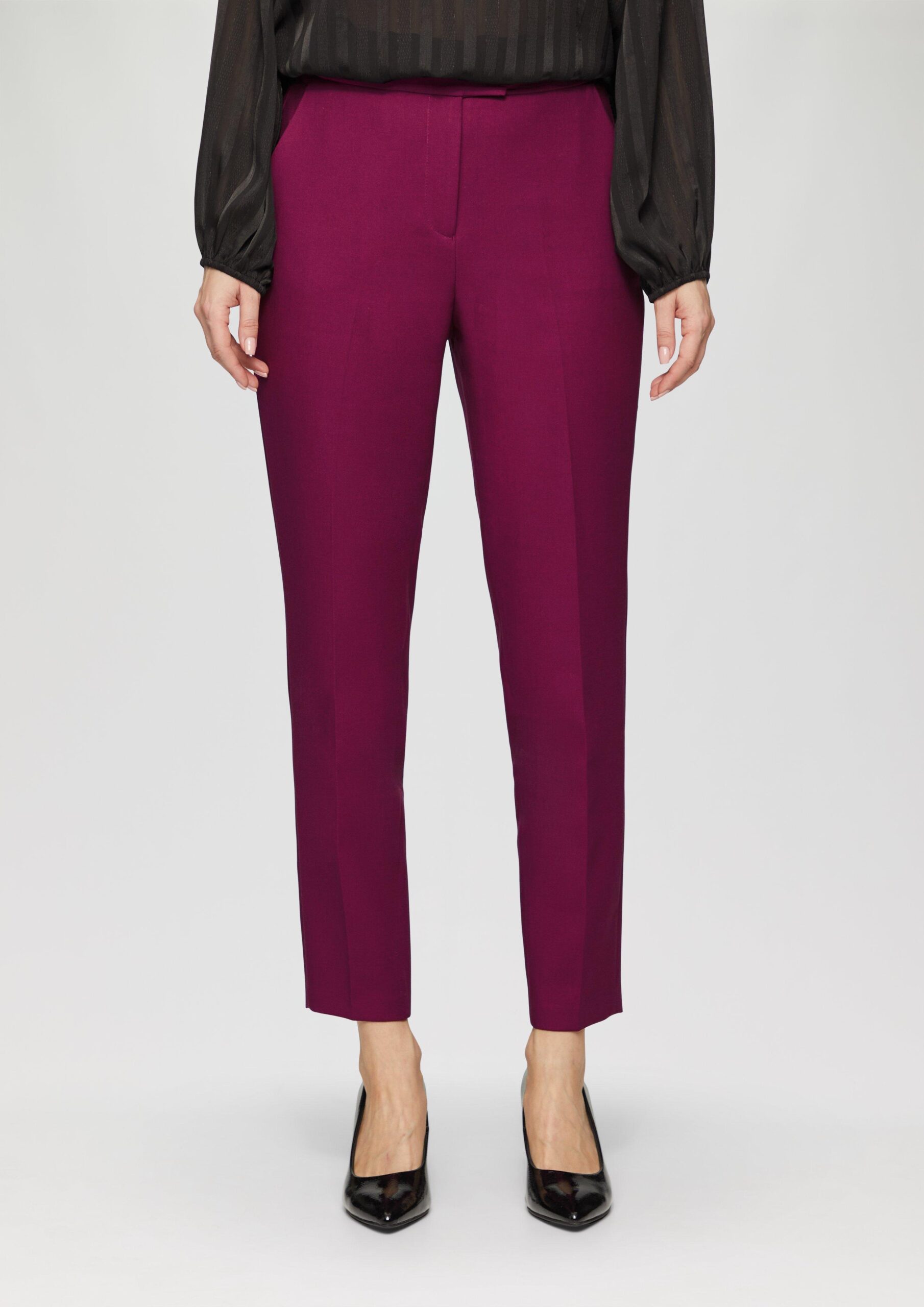 Slim: Cigarette Pants in Ankle-Länge