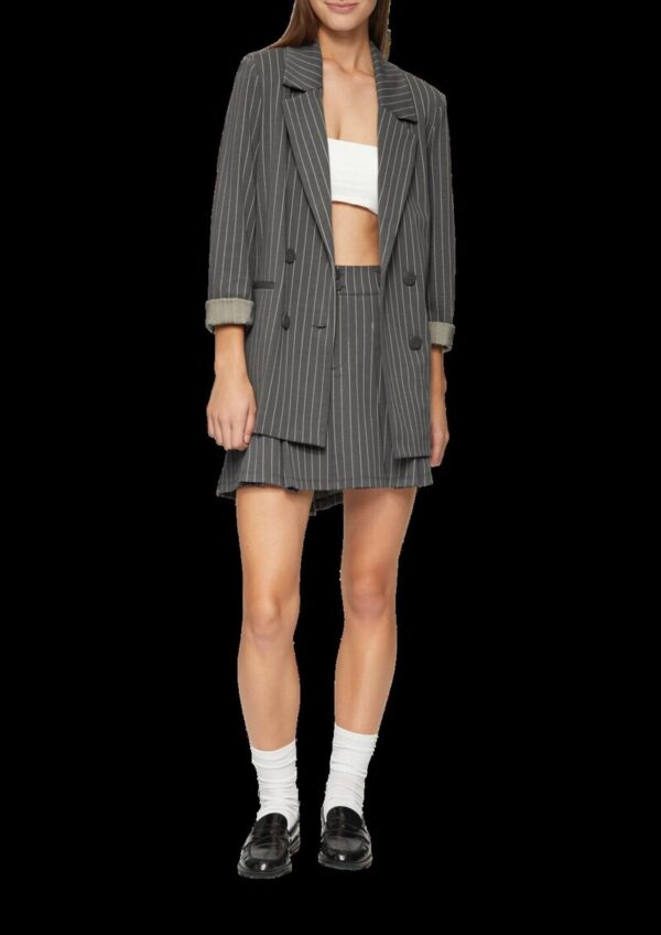 Minirock mit Nadelstreifen