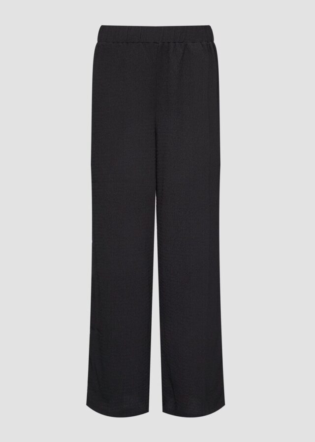 Strukturierte Hose mit Wide Leg