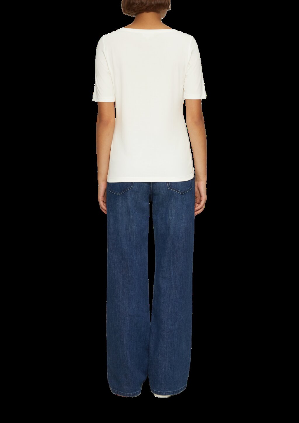 T-Shirt im Slim Fit mit Glitzer-Print