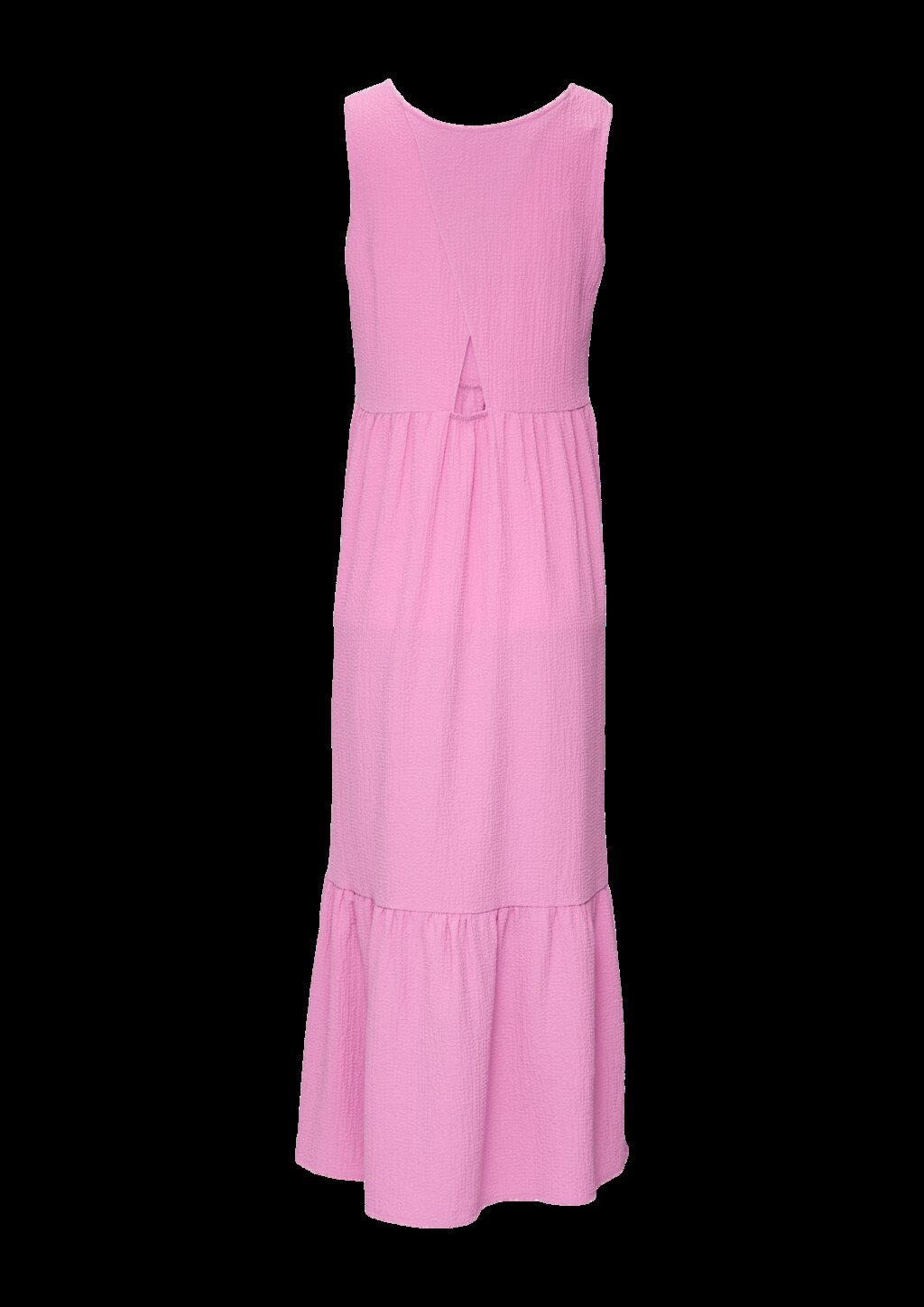 Volants-Kleid mit Crêpe-Struktur