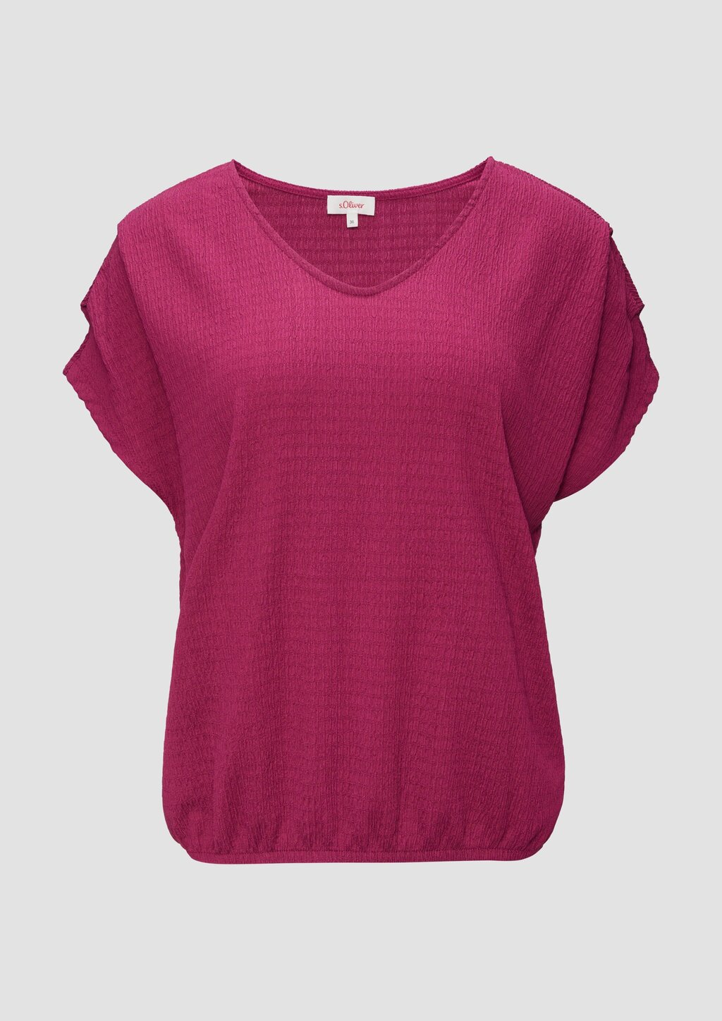 Crinkle-Shirt mit Falten-Detail am Ärmel