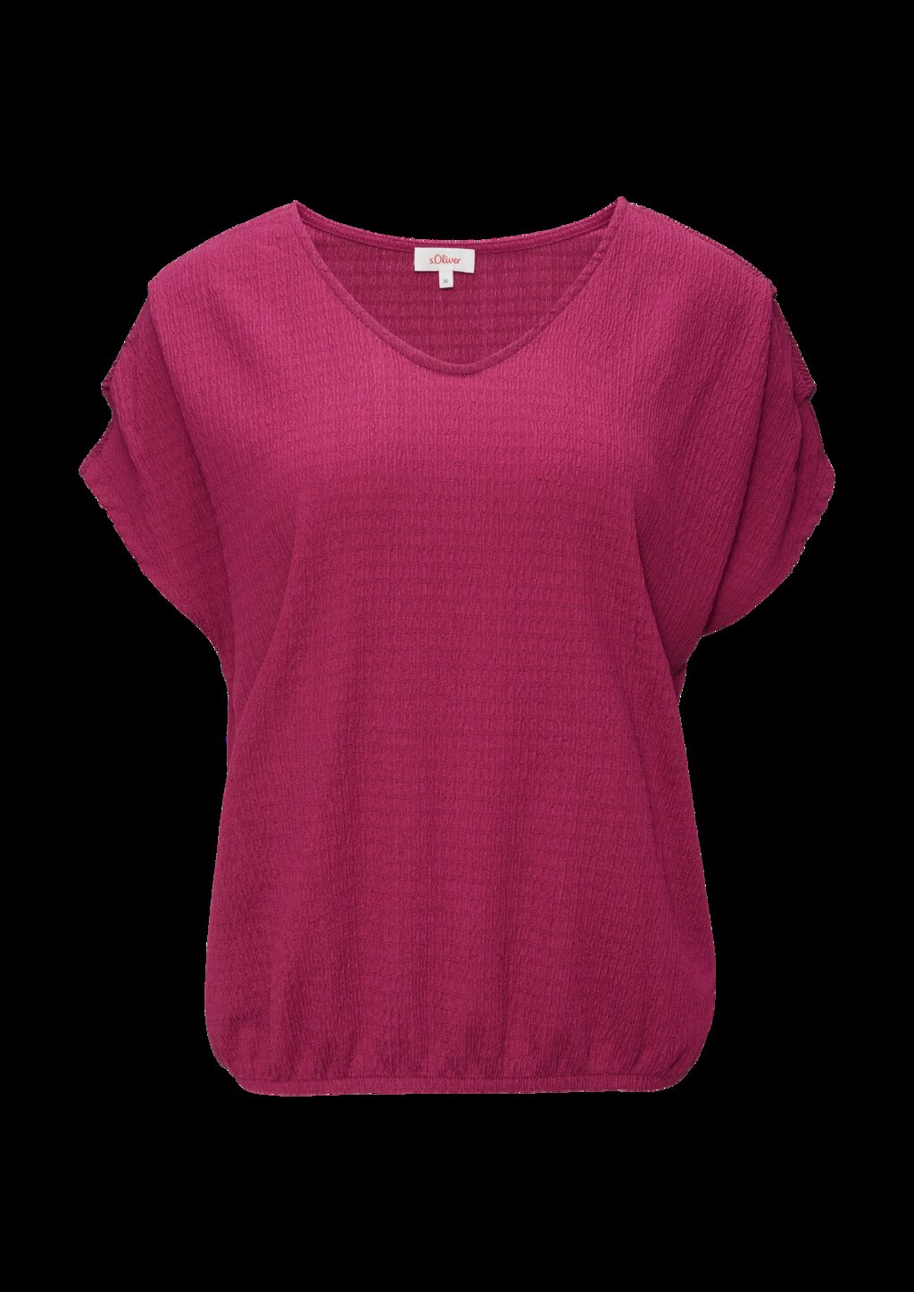 Crinkle-Shirt mit Falten-Detail am Ärmel