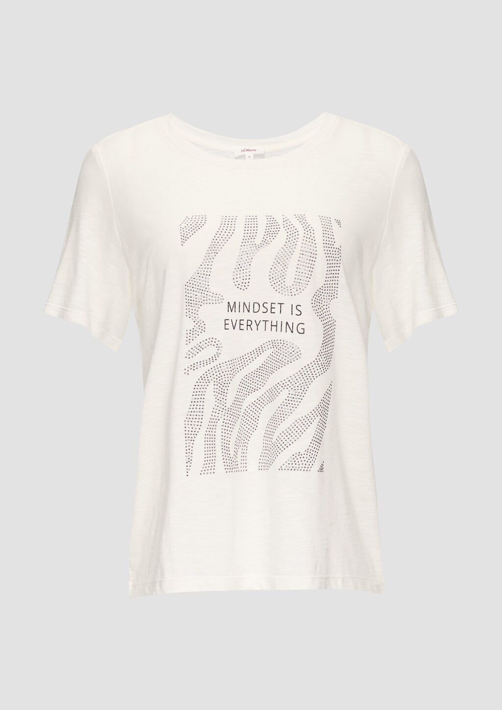 Flammgarnshirt mit Schmucksteinen