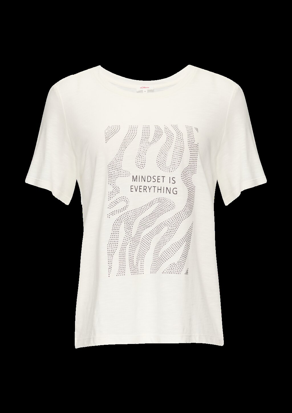 Flammgarnshirt mit Schmucksteinen