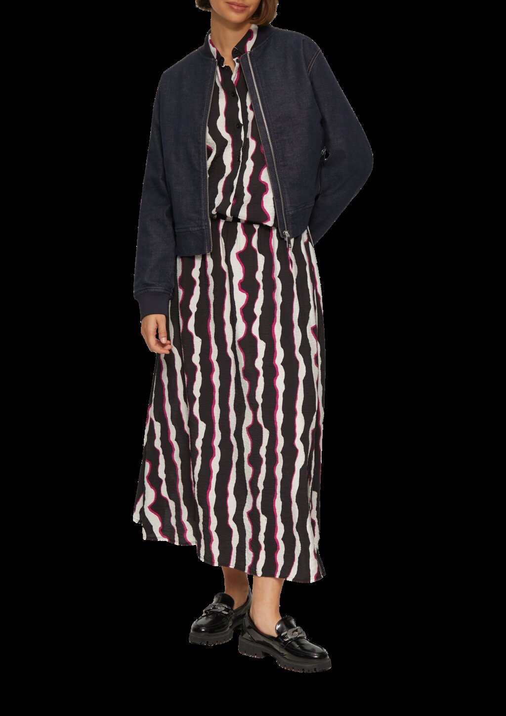 Oversized Hemdbluse aus strukturiertem Viskose