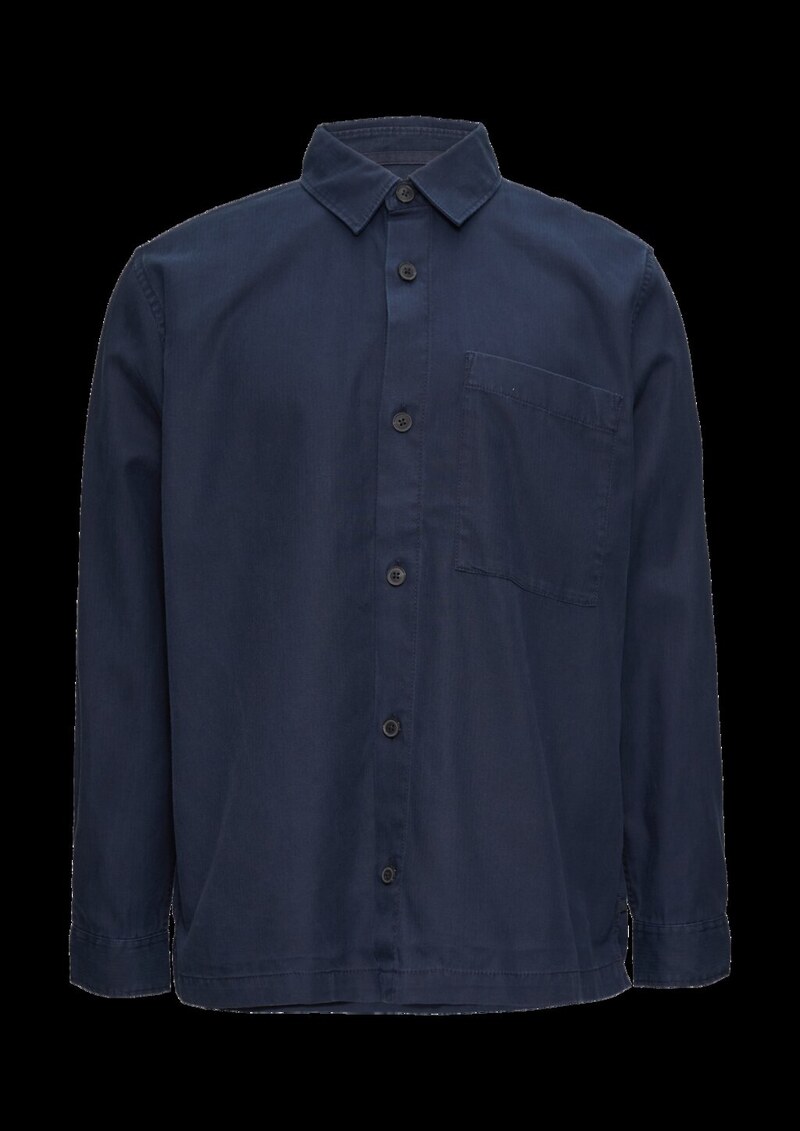 Lässiges Overshirt mit Fischgrat-Struktur