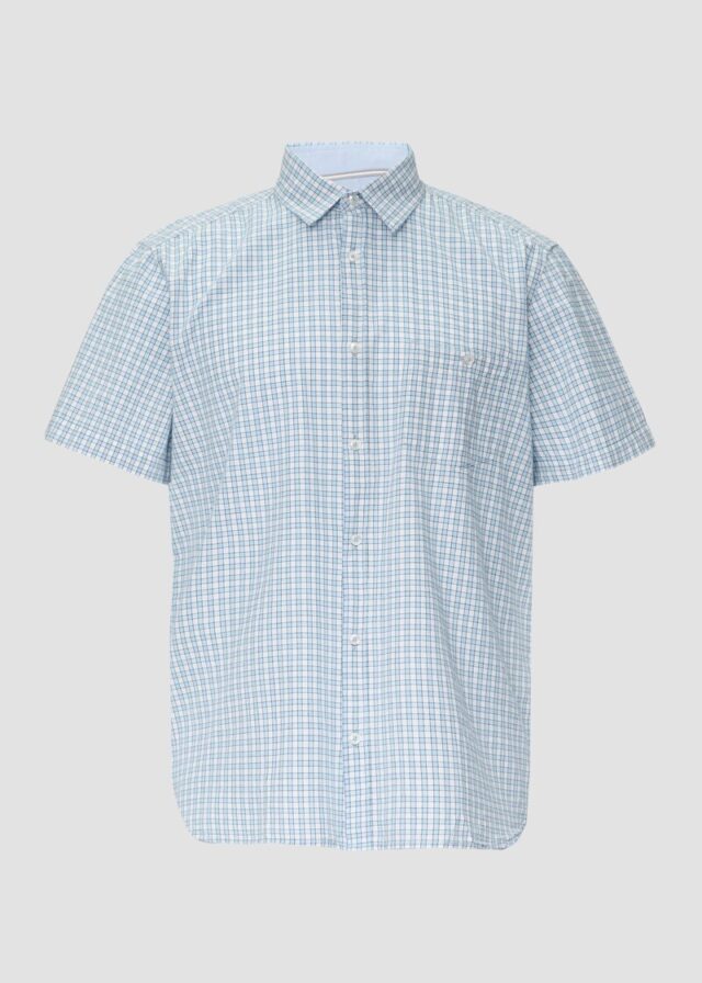 Kurzarmhemd mit Kentkragen