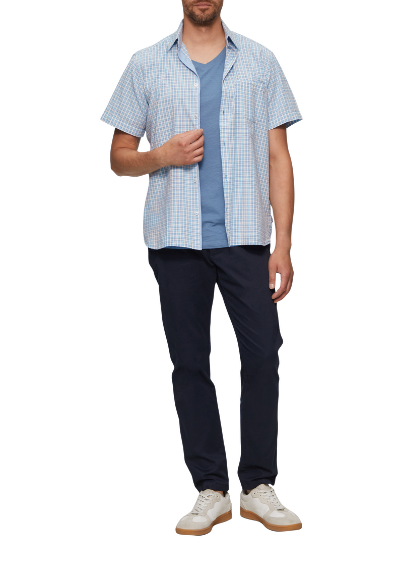 Kurzarmhemd mit Kentkragen