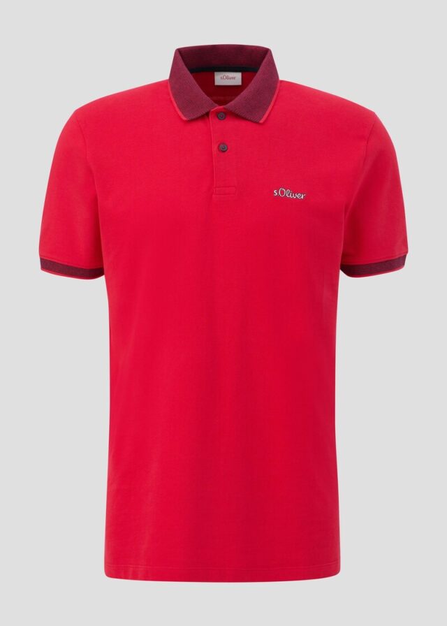 Poloshirt mit Kontrast-Details