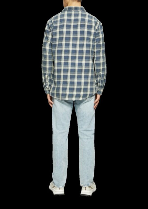 Regular Fit: Gewaschenes Flanell-Hemd mit Karo-Muster