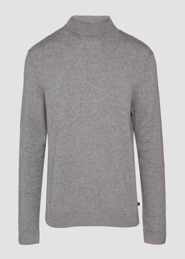 Slim-Fit-Pullover mit Rollkragen