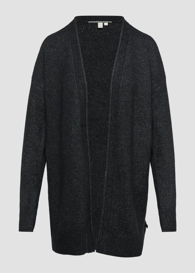 Weiche Strickjacke mit Rollkante