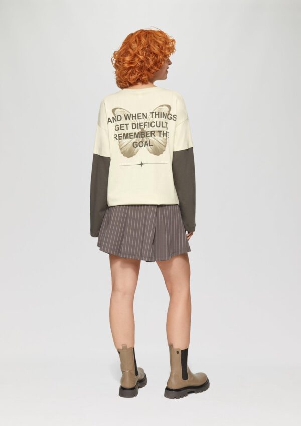 Two-Layer-Longsleeve mit Print