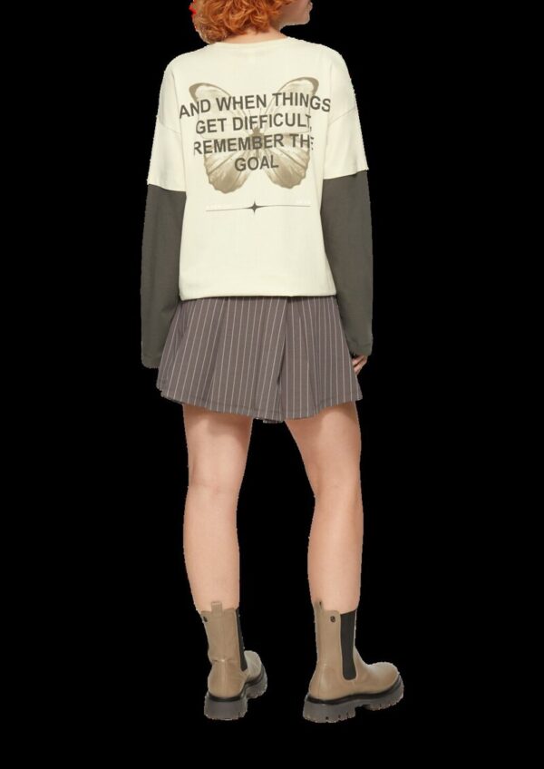 Two-Layer-Longsleeve mit Print