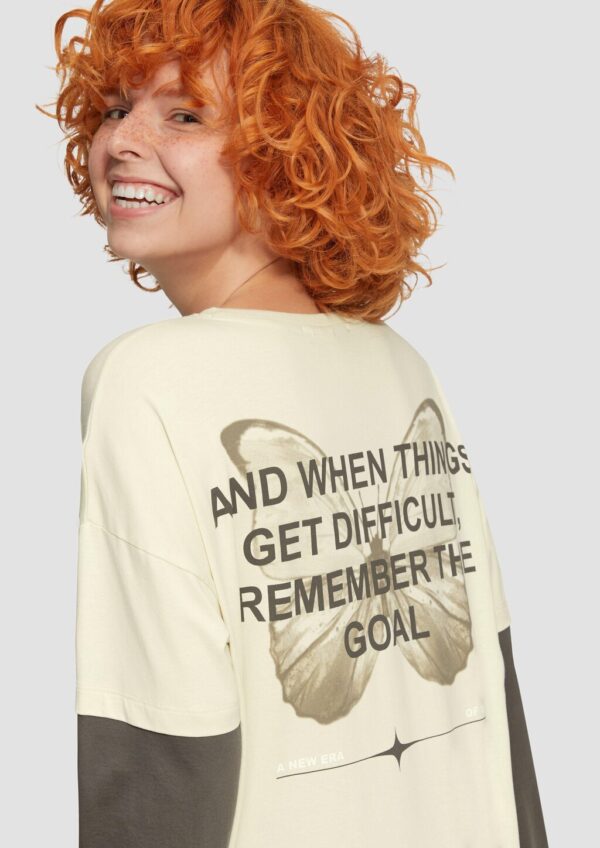 Two-Layer-Longsleeve mit Print