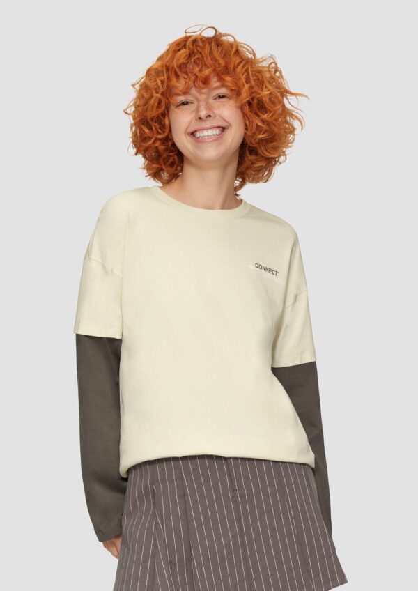 Two-Layer-Longsleeve mit Print