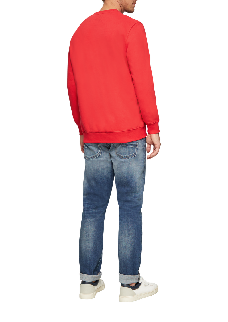 Sweatshirt mit Stickerei aus weichem Baumwollmix