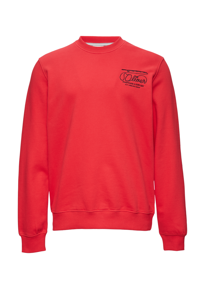 Sweatshirt mit Stickerei aus weichem Baumwollmix