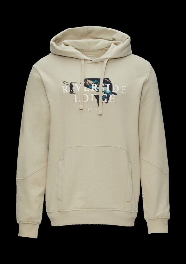 Hoodie mit Stickerei und Kängurutasche | 360° Circular Vision