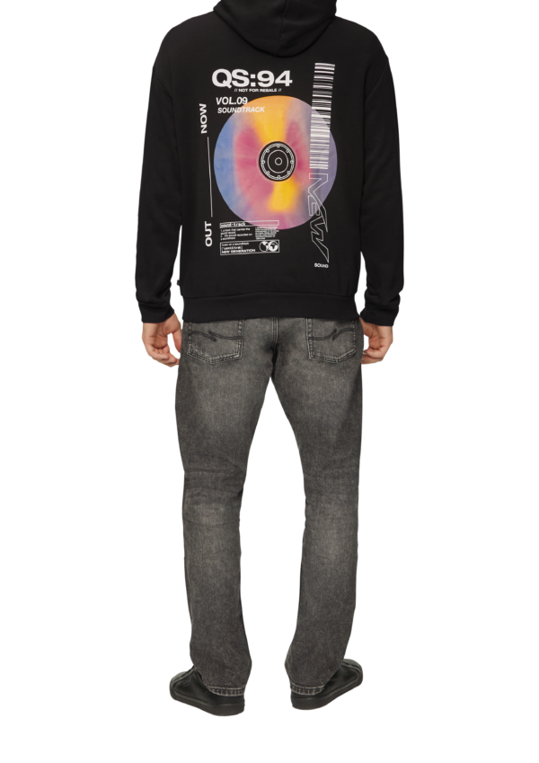 Kapuzensweatshirt mit Front- und Rückenprint