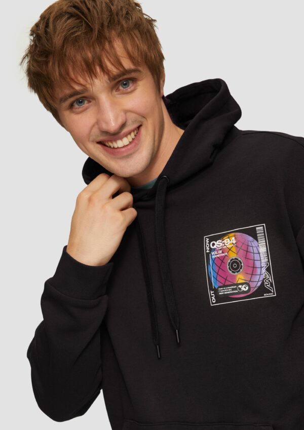 Kapuzensweatshirt mit Front- und Rückenprint