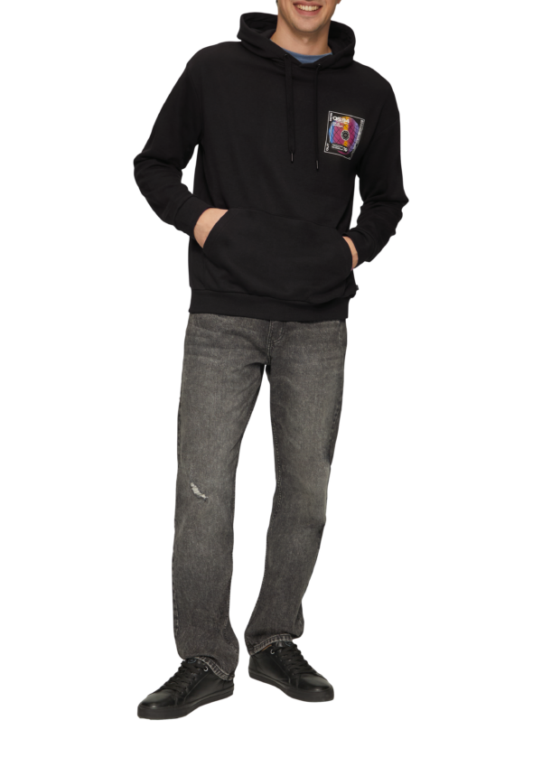 Kapuzensweatshirt mit Front- und Rückenprint