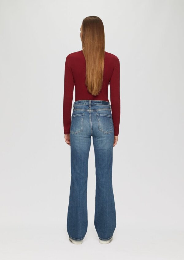 Jeans Flare / Slim Fit / Mid Rise / Flared Leg / mit Nahtdetail