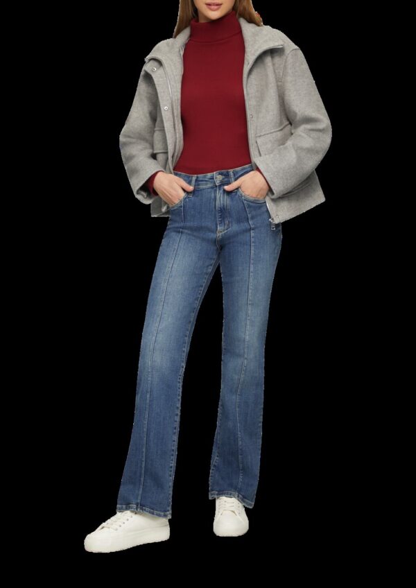 Jeans Flare / Slim Fit / Mid Rise / Flared Leg / mit Nahtdetail