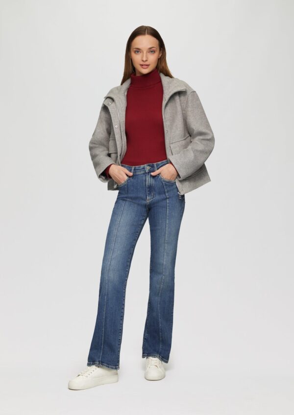 Jeans Flare / Slim Fit / Mid Rise / Flared Leg / mit Nahtdetail