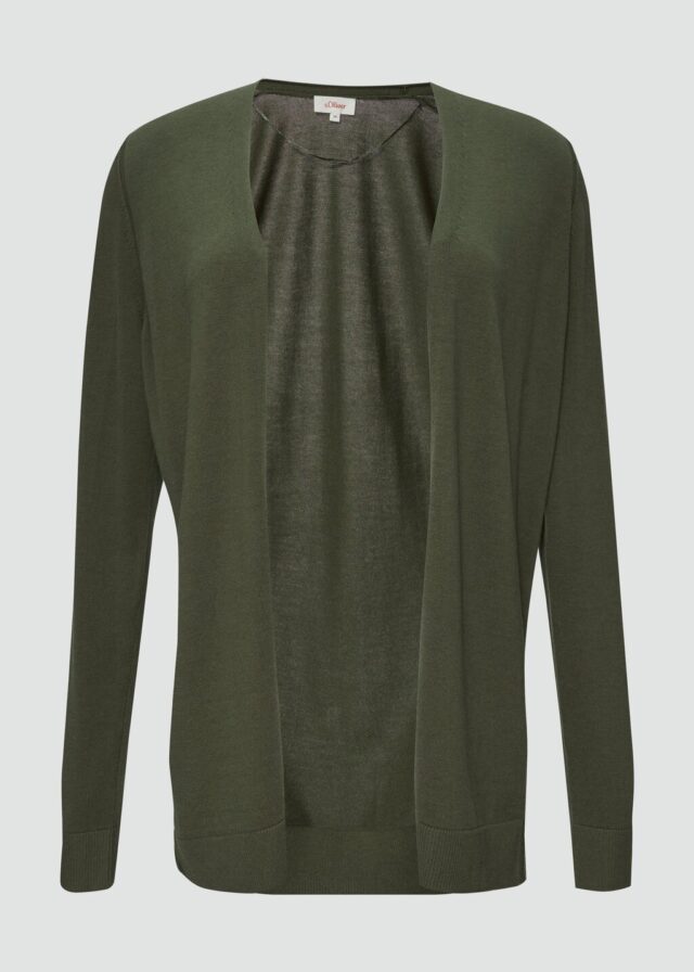 Cardigan aus Viskose-Baumwollmix