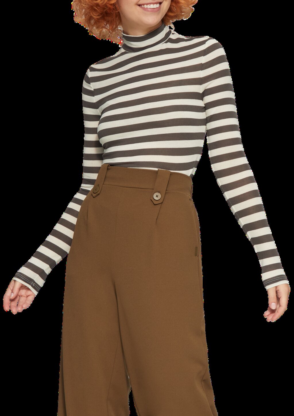 Gestreiftes Longsleeve im Slim Fit