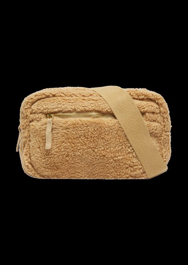Crossbody-Bag aus Teddyplüsch