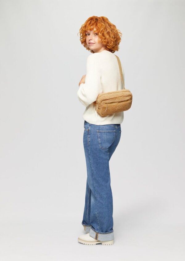 Crossbody-Bag aus Teddyplüsch