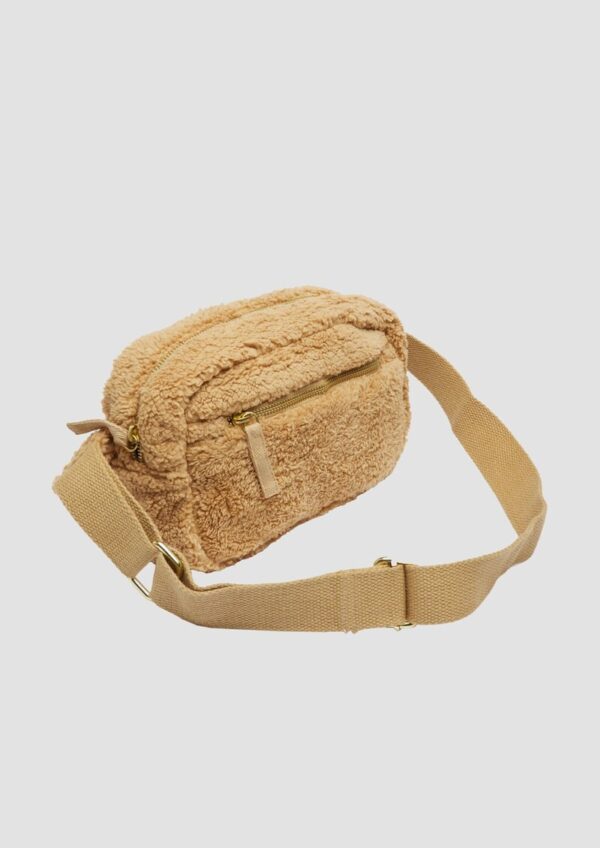 Crossbody-Bag aus Teddyplüsch