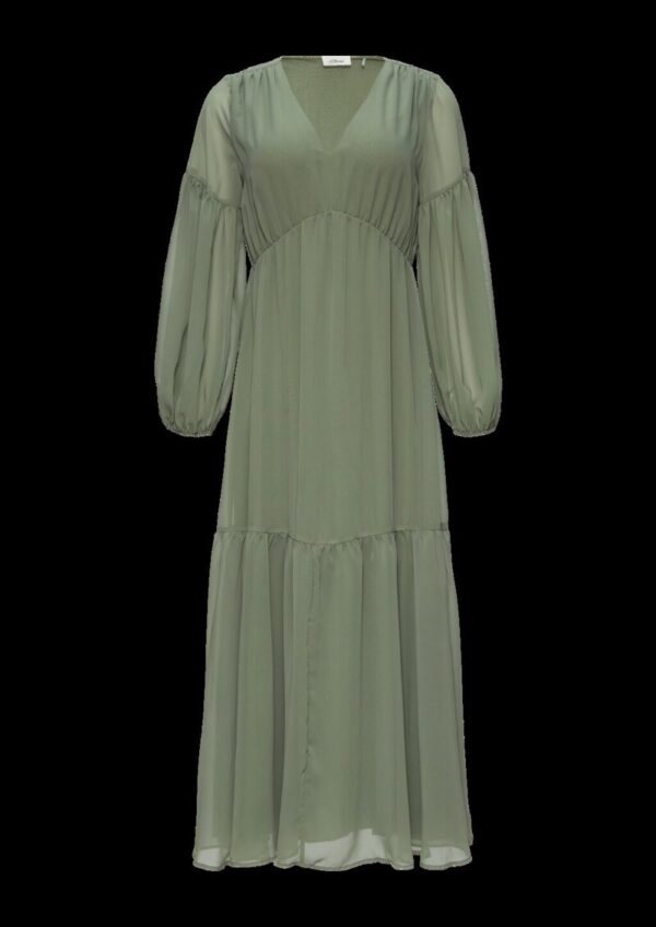 Langes Chiffonkleid im Boho-Stil