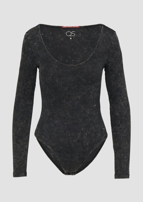 Gewaschener Body mit Rippstruktur