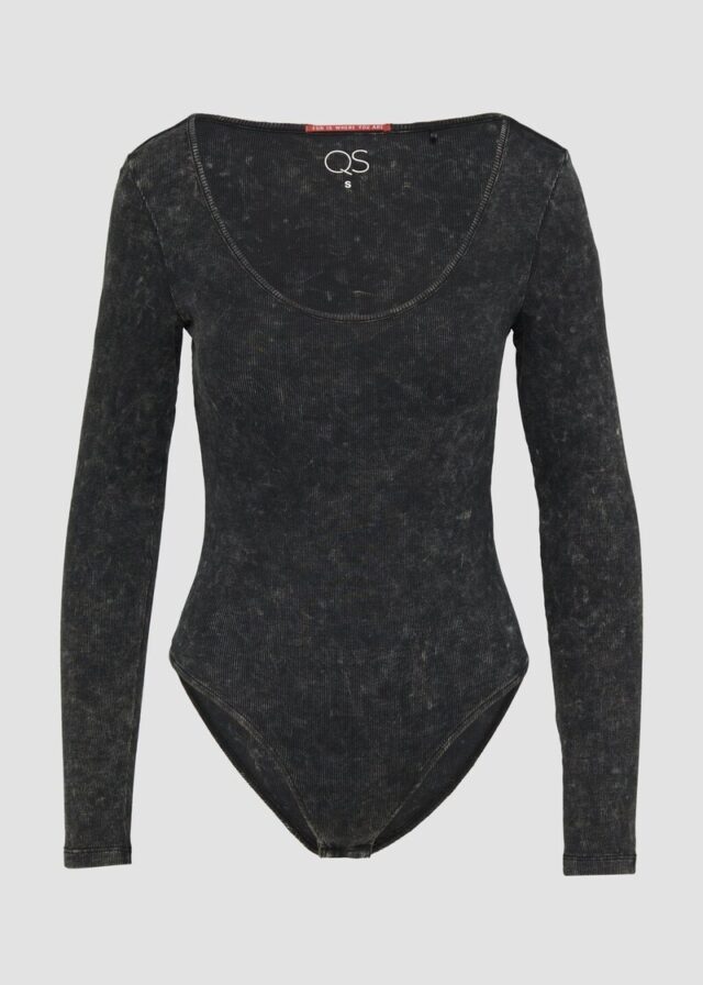 Gewaschener Body mit Rippstruktur