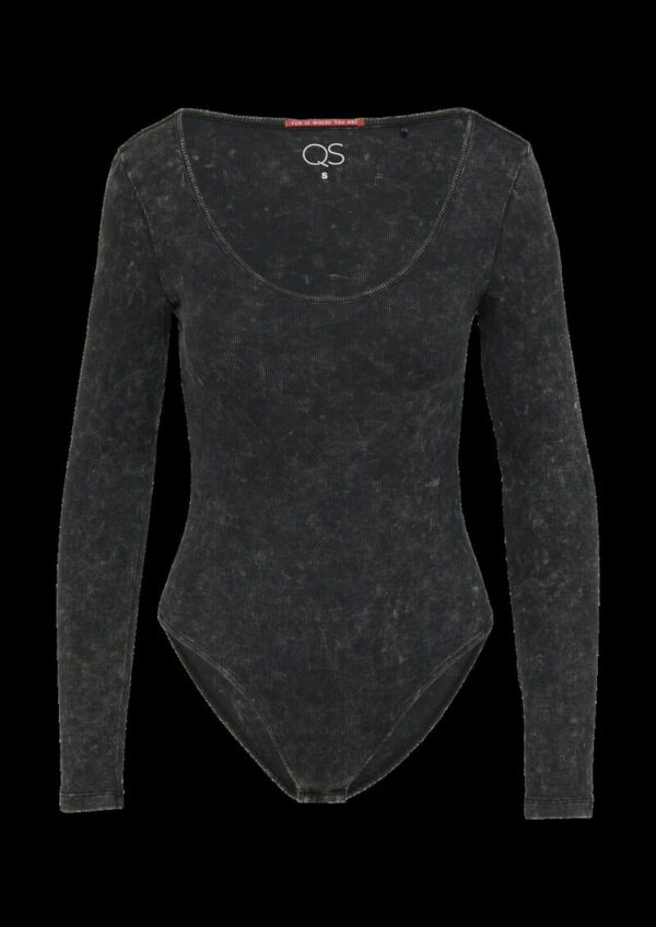 Gewaschener Body mit Rippstruktur