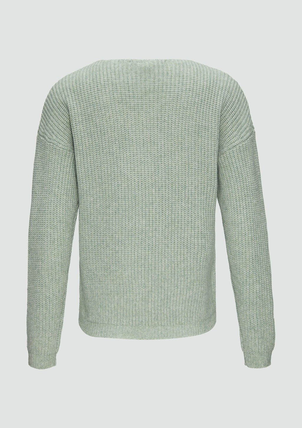 Pullover mit überschnittenen Schultern in Melange-Optik