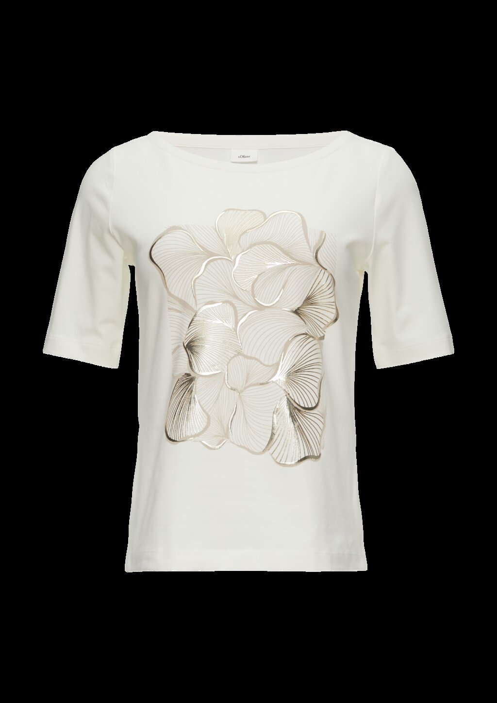 Jerseyshirt mit glänzendem Frontprint