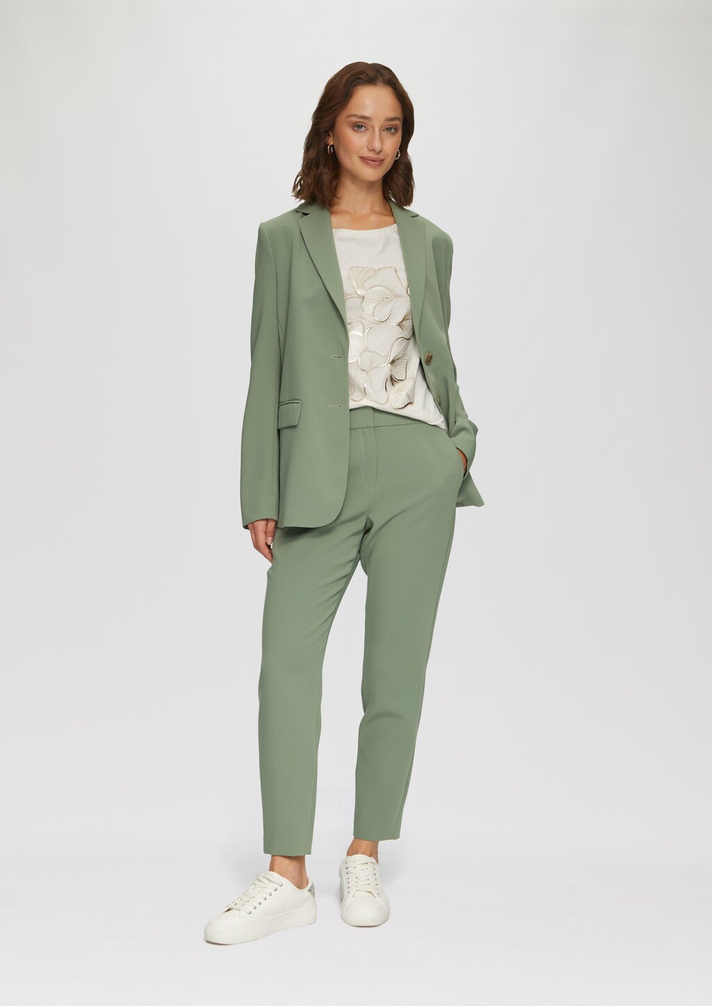 Jerseyshirt mit glänzendem Frontprint