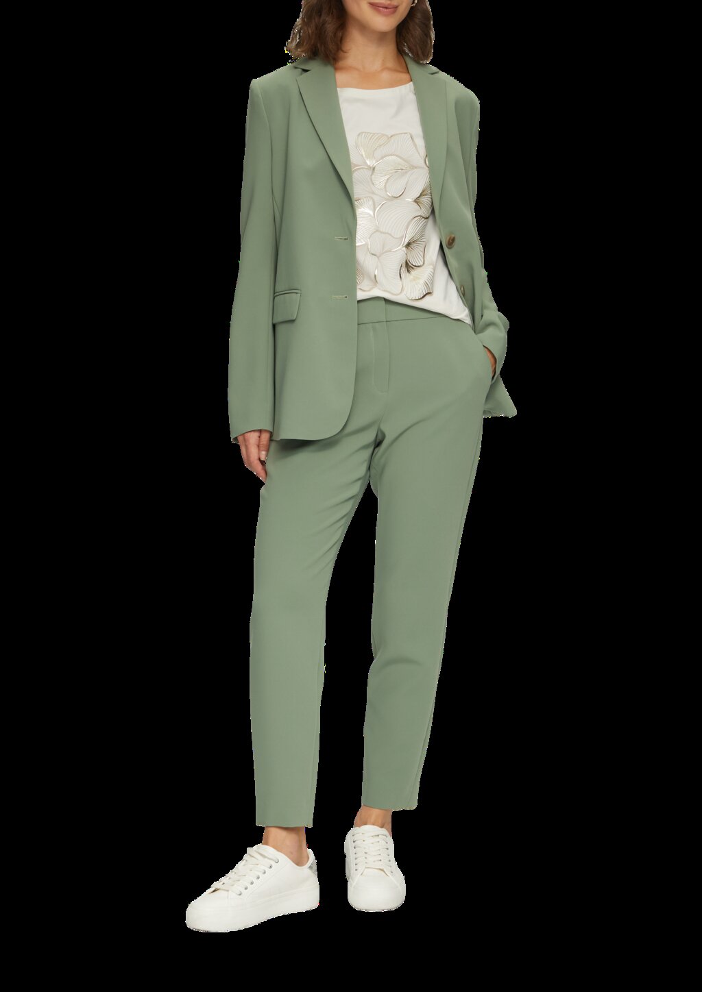 Jerseyshirt mit glänzendem Frontprint