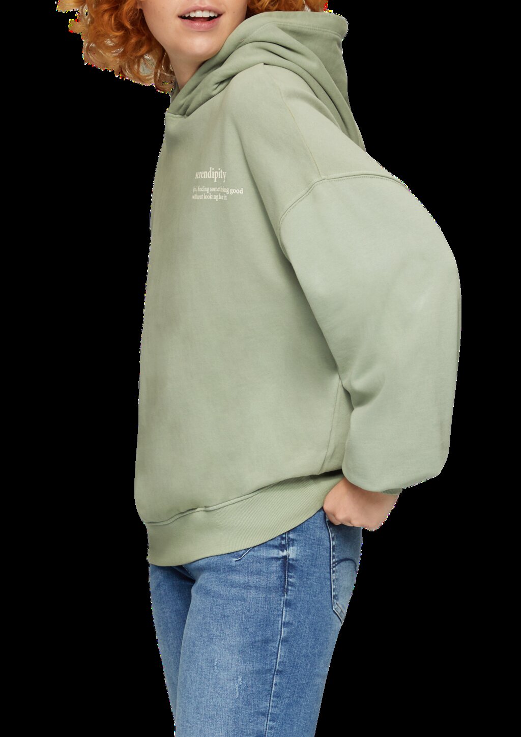 Oversized-Kapuzensweatshirt mit Waschung