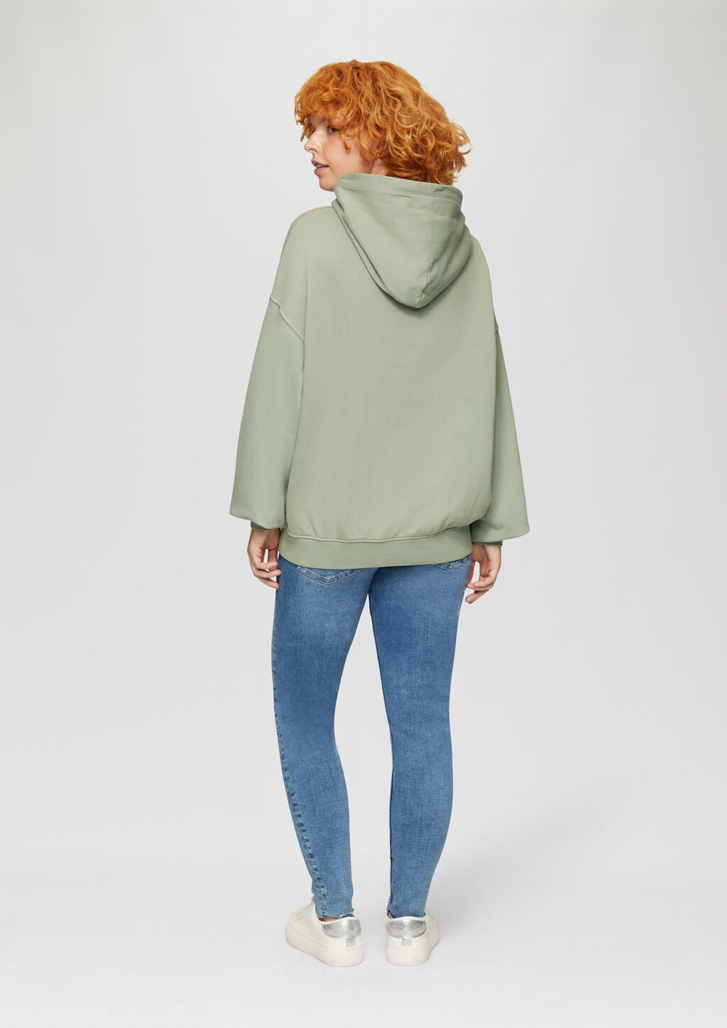 Oversized-Kapuzensweatshirt mit Waschung