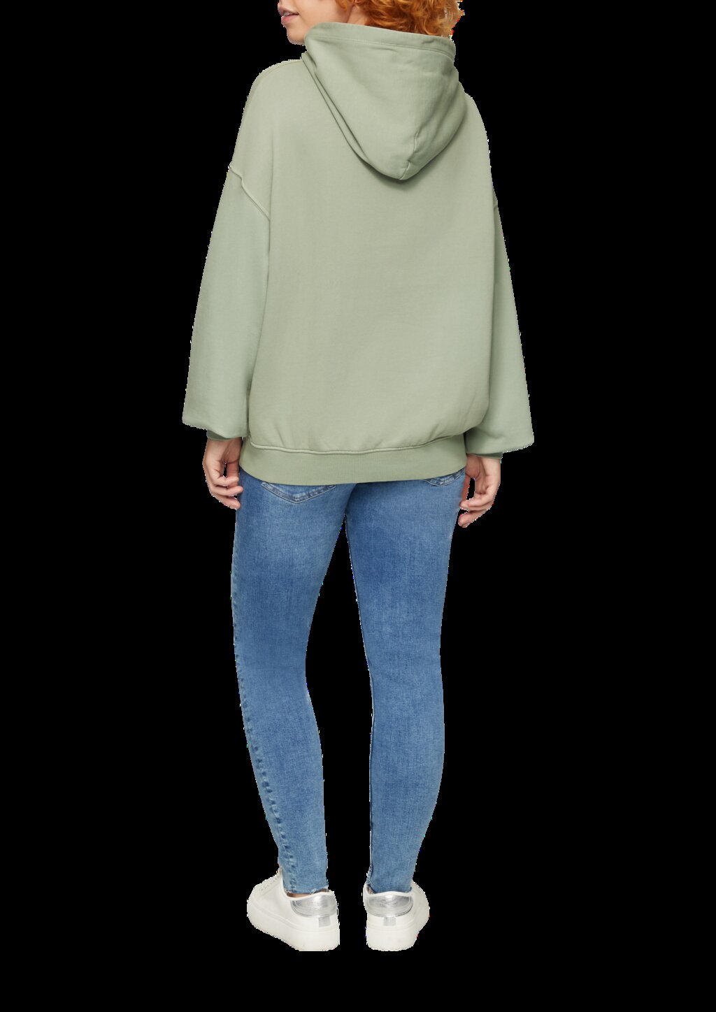 Oversized-Kapuzensweatshirt mit Waschung