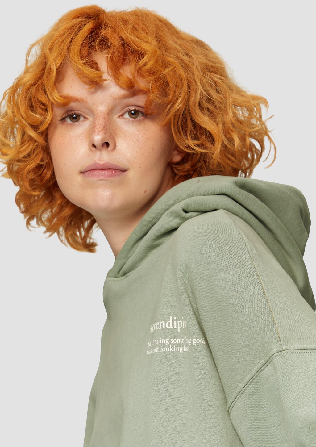 Oversized-Kapuzensweatshirt mit Waschung