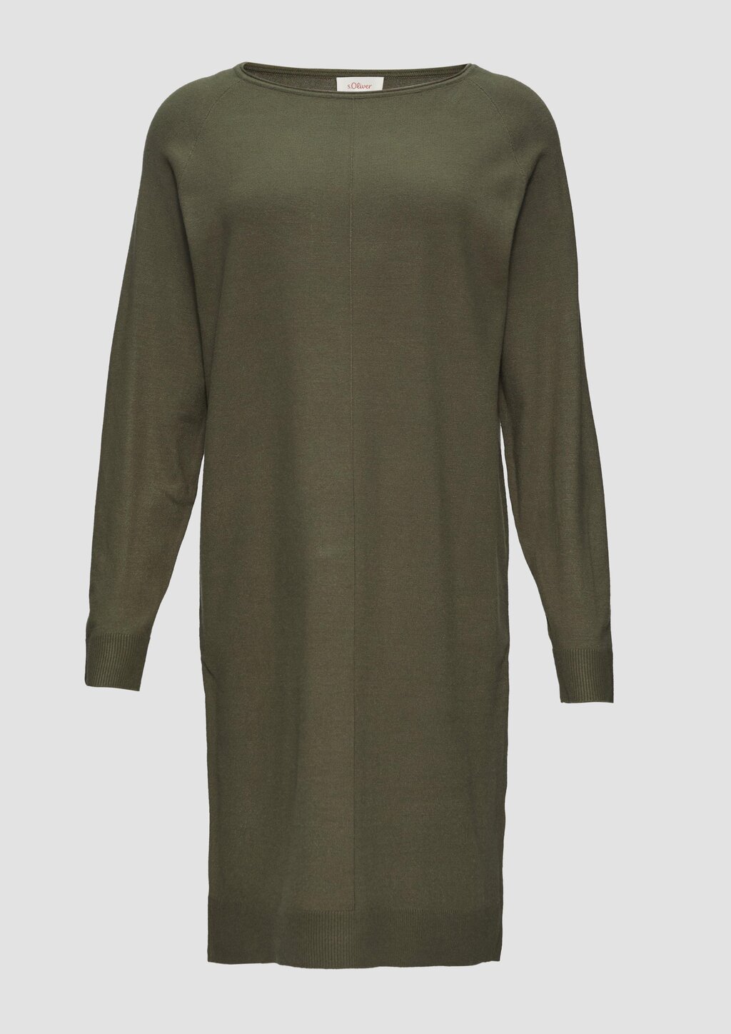 Feinstrickkleid mit U-Boot-Ausschnitt