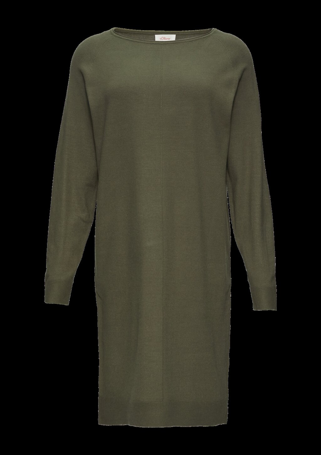 Feinstrickkleid mit U-Boot-Ausschnitt